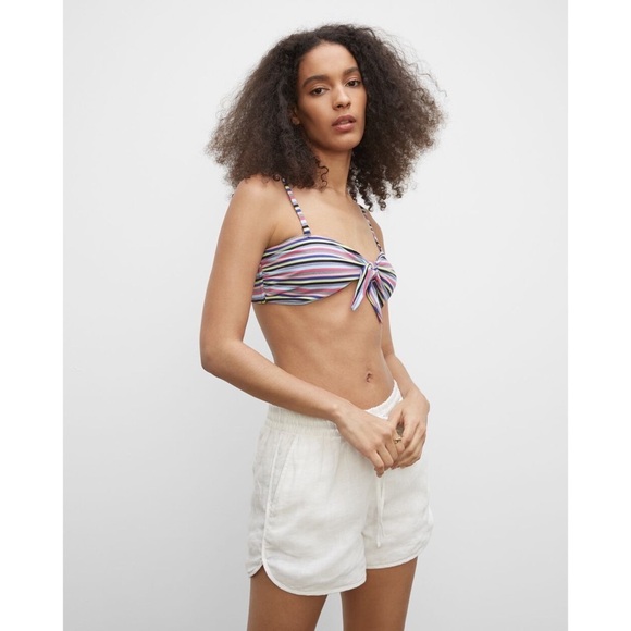 NWT Solid‎ & Striped Roux Bikini Top Size Medium - Picture 1 of 11